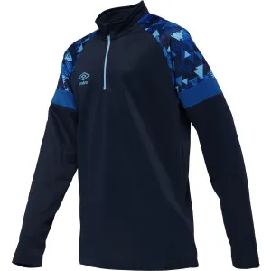 Umbro FORMATION QUARTER ZIP - JNR Detská športová mikina, tmavo modrá, veľkosť M
