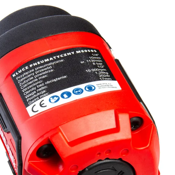 MARPOL Kompaktný pneumatický rázový uťahovák 1/2" 1200Nm
