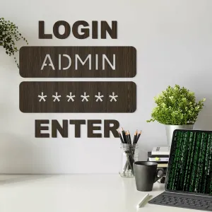 Nalepovací obraz do kancelárie - LOGIN ADMIN