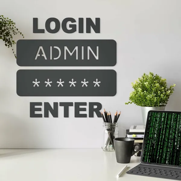 Nalepovací obraz do kancelárie - LOGIN ADMIN