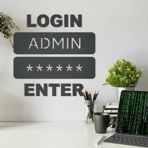 Nalepovací obraz do kancelárie - LOGIN ADMIN