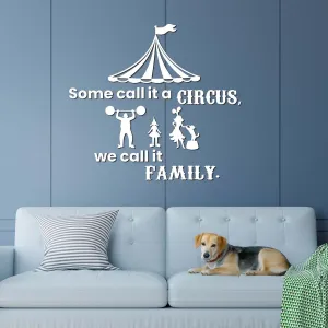 Drevený citát na stenu - Family Circus