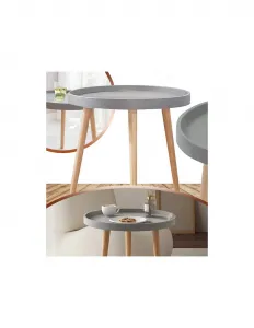 Konferenčný stôl VASAGLE G609 škandinávsky 50 cm v šedej farbe