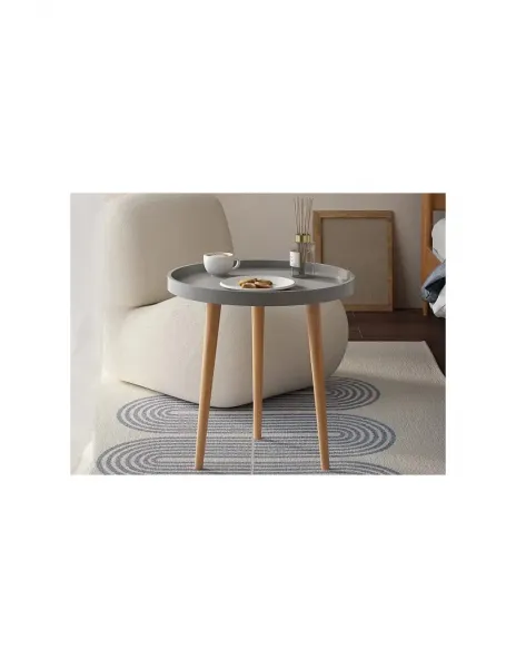 Konferenčný stôl VASAGLE G609 škandinávsky 50 cm v šedej farbe