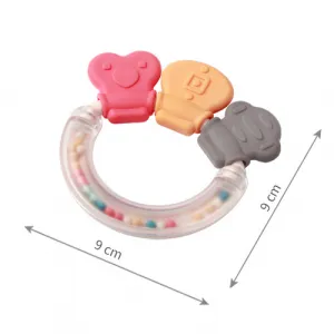 BABYONO Hrkálka s hryzačkou 3m+ Shapes