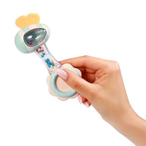 BABYONO Hrkálka s hryzačkou 3m+ Bee