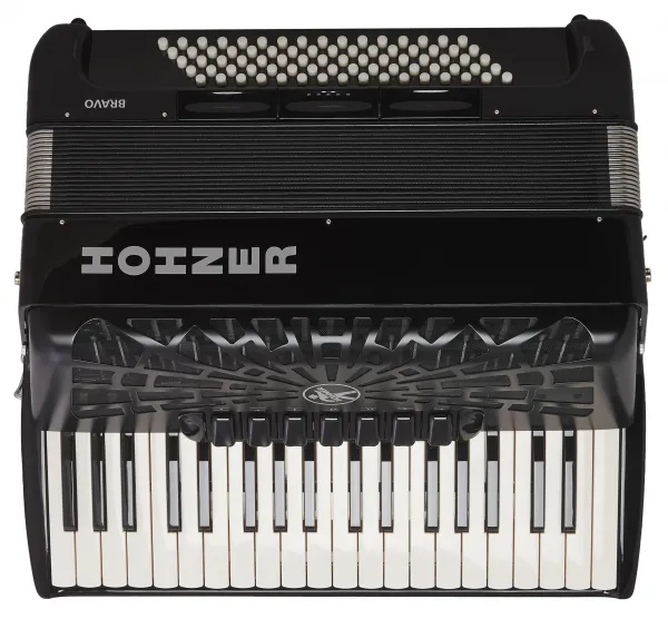 Hohner Bravo III 80 Black Silent Key