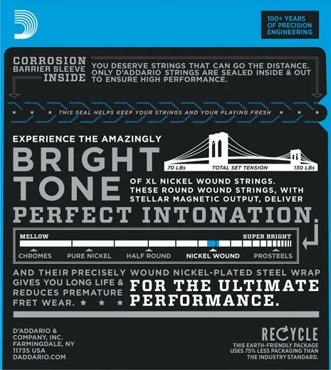 D'Addario EXL115W
