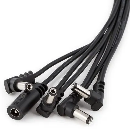 Rockboard Flat Daisy Chain Cable - 8 Outputs, Angled