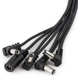 Rockboard Flat Daisy Chain Cable - 8 Outputs, Angled