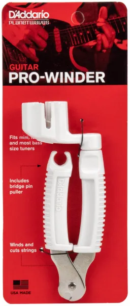 D'Addario DP-0002 Pro-Winder White
