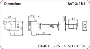Ortega OTMLOCK33-GO