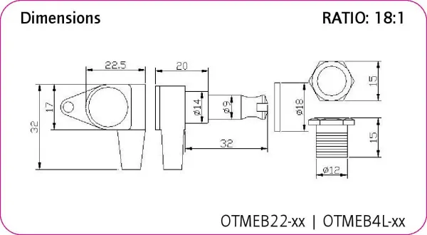 Ortega OTMEB22-CR