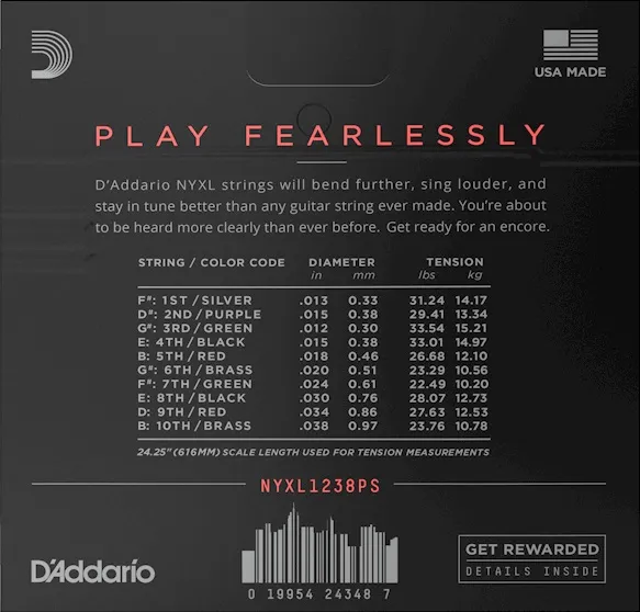 D'Addario NYXL1238PS