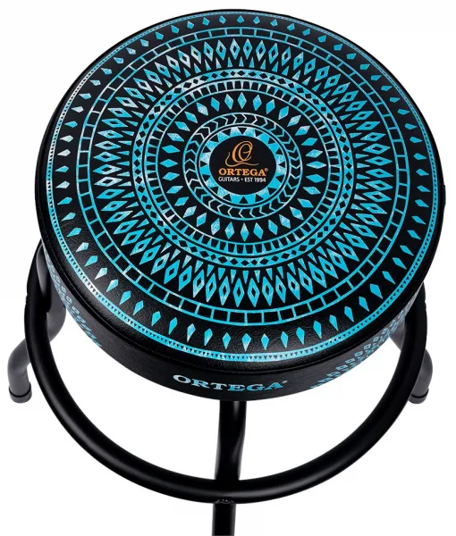 Ortega Bar Stool 24" Blue Kaleidoscope