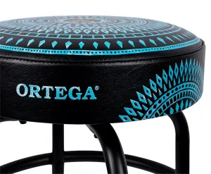 Ortega Bar Stool 24" Blue Kaleidoscope