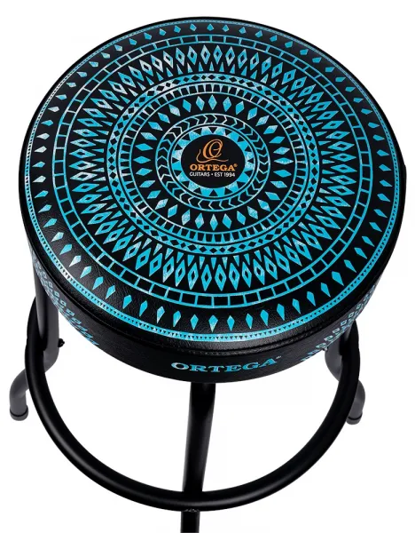 Ortega Bar Stool 30" Blue Kaleidoscope