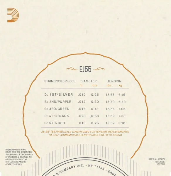 D'Addario EJ55