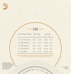 D'Addario EJ55