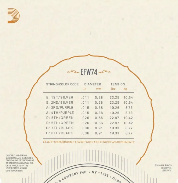 D'Addario EFW74