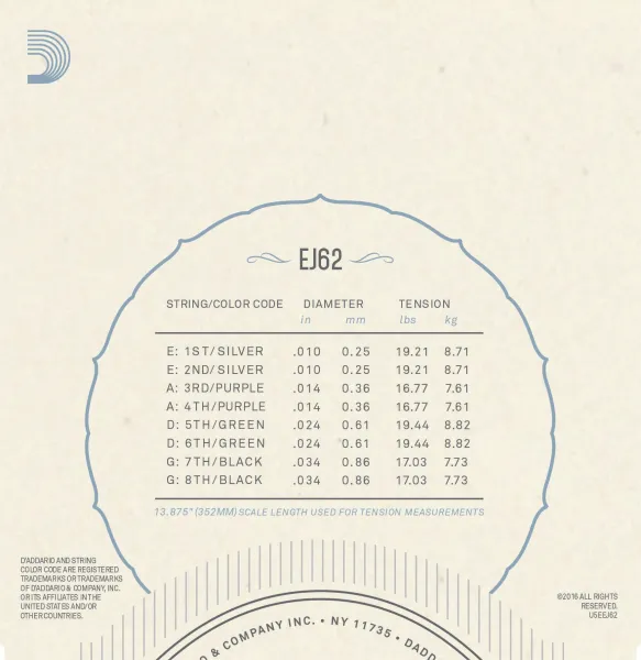 D'Addario EJ62