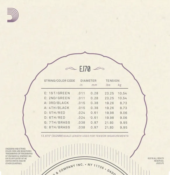 D'Addario EJ70