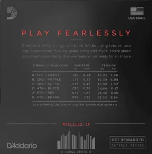 D'Addario NYXL1052-3P