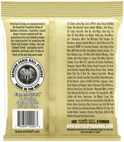 Ernie Ball 2006 Earthwood 80/20 Bronze Extra Light