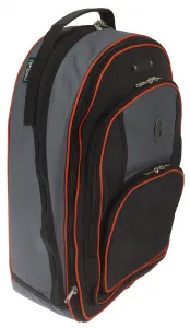 Marcus Bonna MB Backpack Bag, Black/Grey Nylon, Orange Piping, Bell Pr