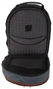 Marcus Bonna MB Backpack Bag, Black/Grey Nylon, Orange Piping, Bell Pr