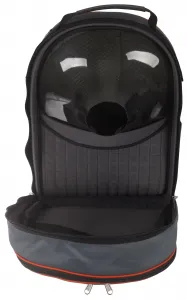 Marcus Bonna MB Backpack Bag, Black/Grey Nylon, Orange Piping, Bell Pr