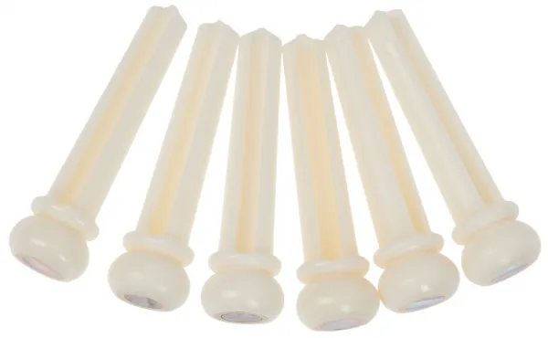 Razzor Bridge Pins Bone & Abalone