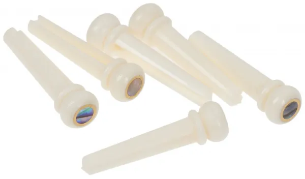 Razzor Bridge Pins Bone & Abalone