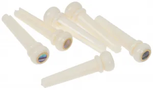 Razzor Bridge Pins Bone & Abalone