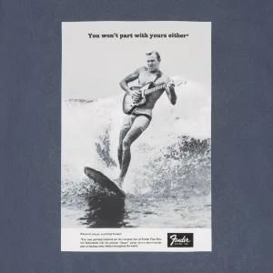 Fender Vintage Ad Surfer Tee, Ocean XL