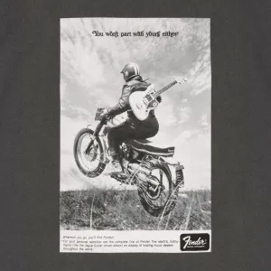 Fender Vintage Ad Biker Tee, Graphite, XL