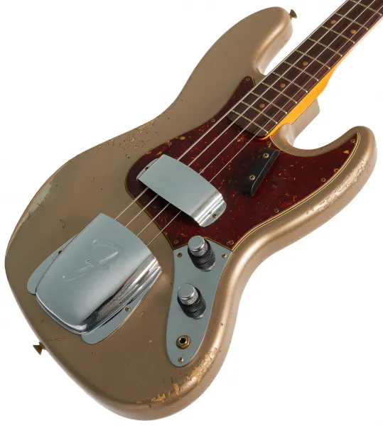 Fender Custom Shop 61 Jazz Bass Heavy Relic Shoreline Gold