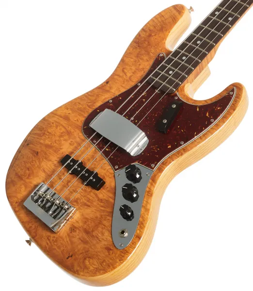Fender Custom Shop Artisan Maple Burl Jazz Bass NOS