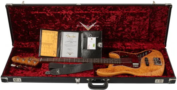 Fender Custom Shop Artisan Maple Burl Jazz Bass NOS