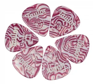 Taylor Premium Darktone Thermex Ultra Picks 351 Ruby Swirl 1.25