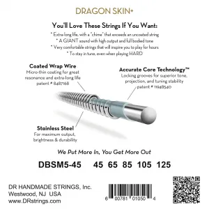 DR Strings Dragon Skin+ DBSM5-45