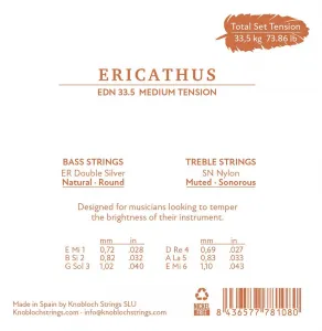 Knobloch ERITHACUS Double Silver SN Nylon Medium Tension 33.5