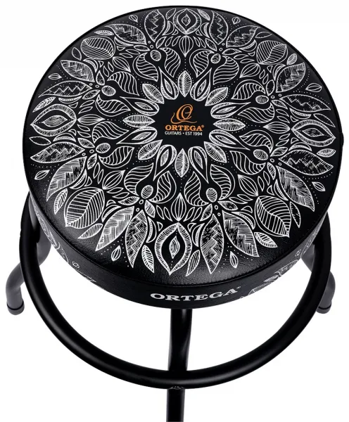 Ortega Bar Stool 24" White Kaleidoscope