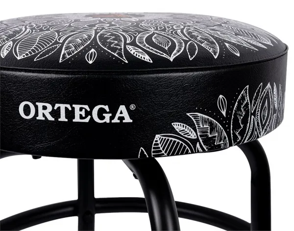 Ortega Bar Stool 24" White Kaleidoscope