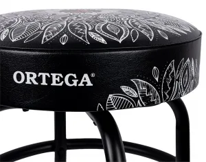 Ortega Bar Stool 24" White Kaleidoscope