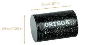 Ortega Plastic Finger Shaker Black Sparkle