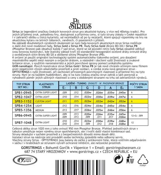 Gorstrings Sirius SPB3-1152