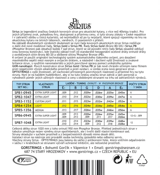 Gorstrings Sirius SPB4-1254