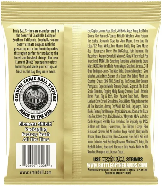 Ernie Ball 2003 Earthwood 80/20 Bronze Medium-Light