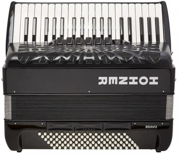 Hohner Bravo III 96 black Silent Key